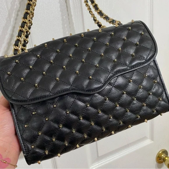 Rebecca Minkoff LARGE Quilted Studded Affair Bag